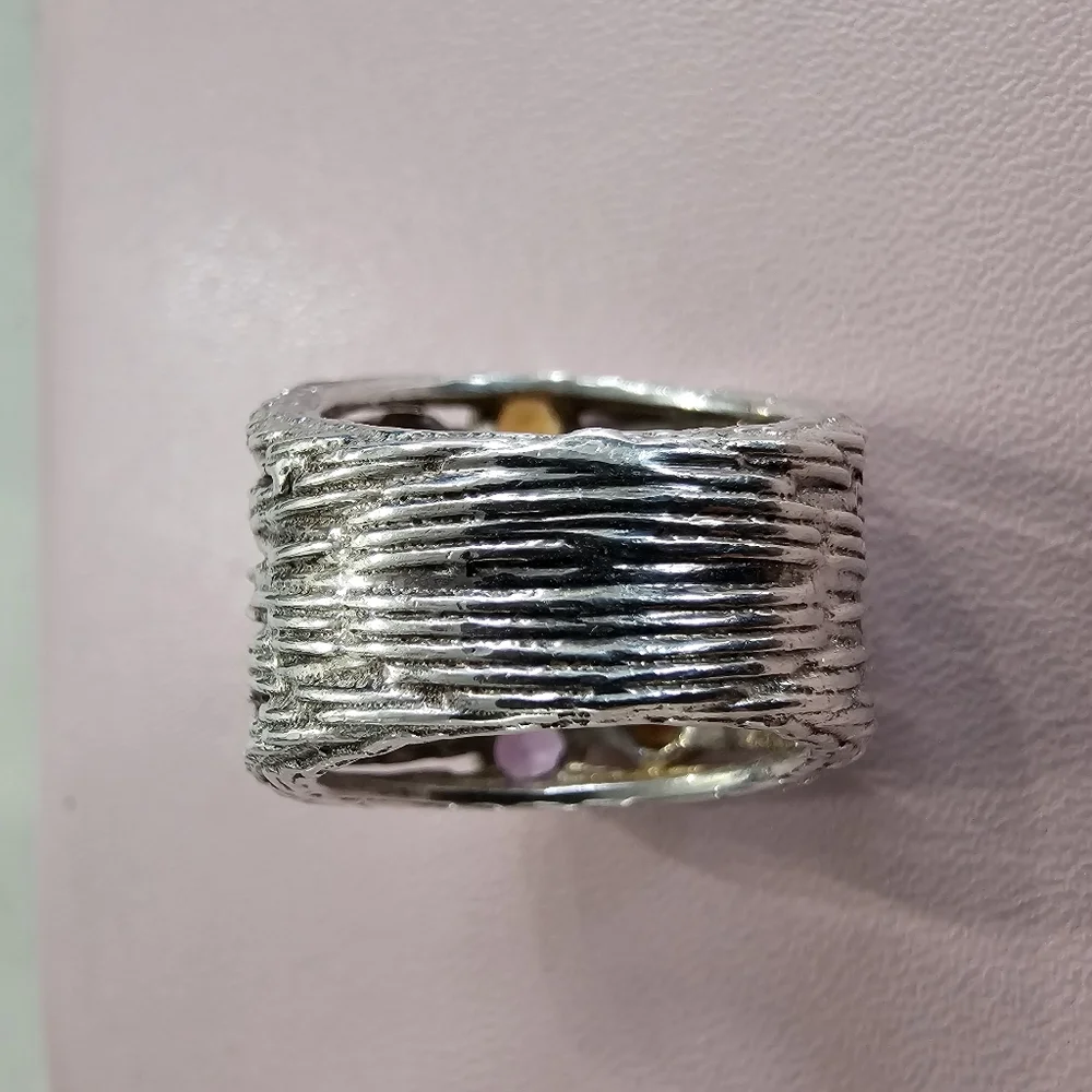 Custom Made Organic Style Sterling Silver Ring - Picture 3 of 10